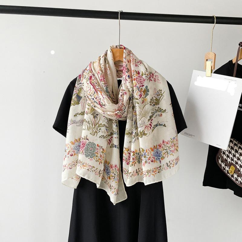 185 * 85 см летний женский новый средний и длинный шарф шаль дышащий солнцезащитный модный универсальный премиум шелковый шарф