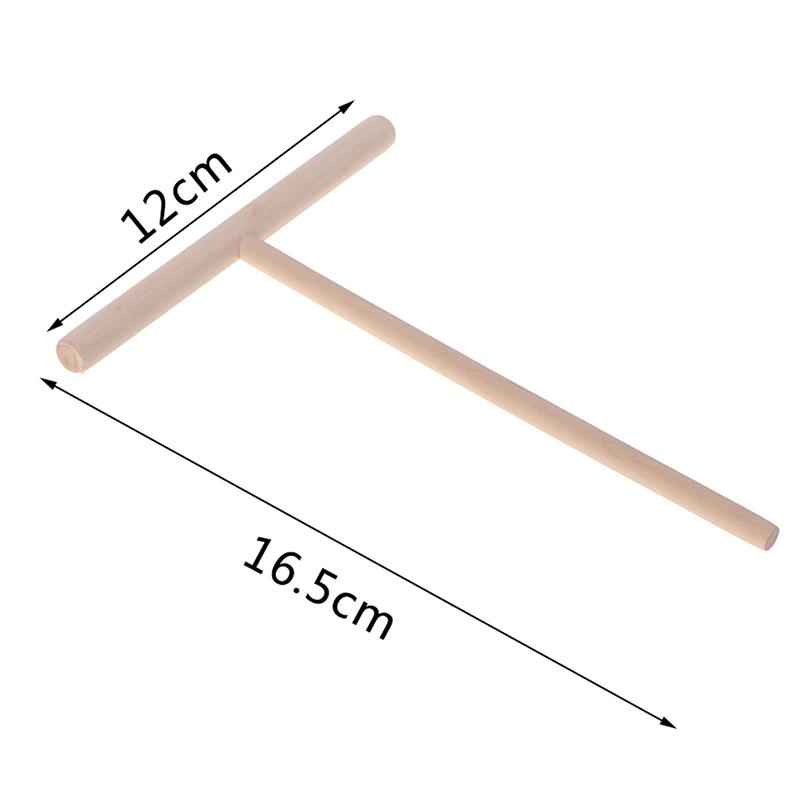 2 шт. Т-образная деревянная лопатка для круглого теста для блинов и блинов Кухонные принадлежности