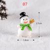 1PC Gifts Santa Claus Miniatures Christmas Tree Resin Figurines Snowman Fairy Garden Decor