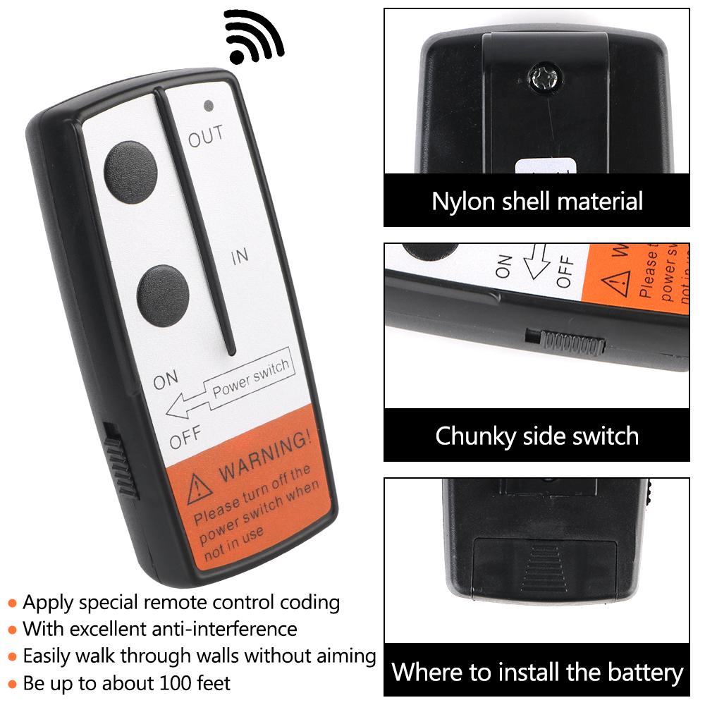 Беспроводной электрический 12 В 24 В беспроводной комплект дистанционного управления лебедкой, пульт дистанционного управления лебедкой, контроллер для внедорожника Jeep ATV Trailer