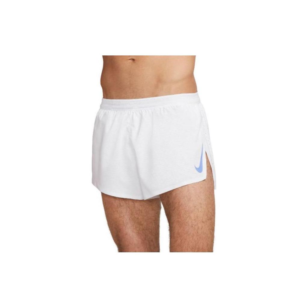Nike Aeroswift 2" Спортивные шорты для бега с подкладкой-слипом Однотонные Боковые разрезы Эластичный средний пояс Спортивные шорты Мужские шорты Белый CJ7837-100