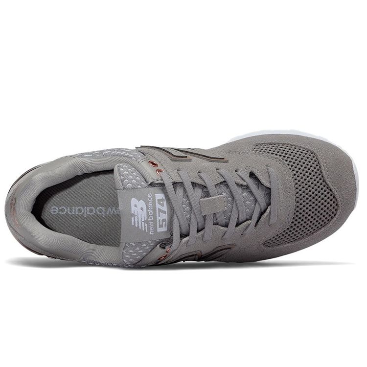 New Balance 574 Женские Магнитный Серый Низкие Ретро Беговые Кроссовки Сетчатые WL574FSC