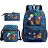 New Kapibara Student School Bag Fashion Popular Backpack Shoulder Bag Pencil Bag Three-piece Set