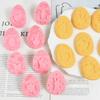 9Pcs/set Easter Rabbit Biscuit Mold Bunny Egg Cookie Cutter Stamp Embosser DIY Baking Tools Easter Party Cake Decoration Tools