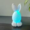 Креативная Мультяшная 3D Печать Пасхальный Кролик Полый Пластиковый Яйцо Подсвечник Съемное Пасхальное Украшение Кролик Праздничные Подарки