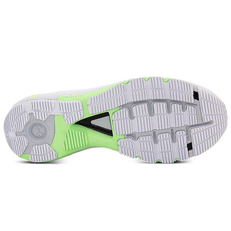 Under Armour HOVR Machina 2 Comfortable Fabric Durable Breathable Low-Top Casual Running Shoes Women Sneaker White Green 3025221-100