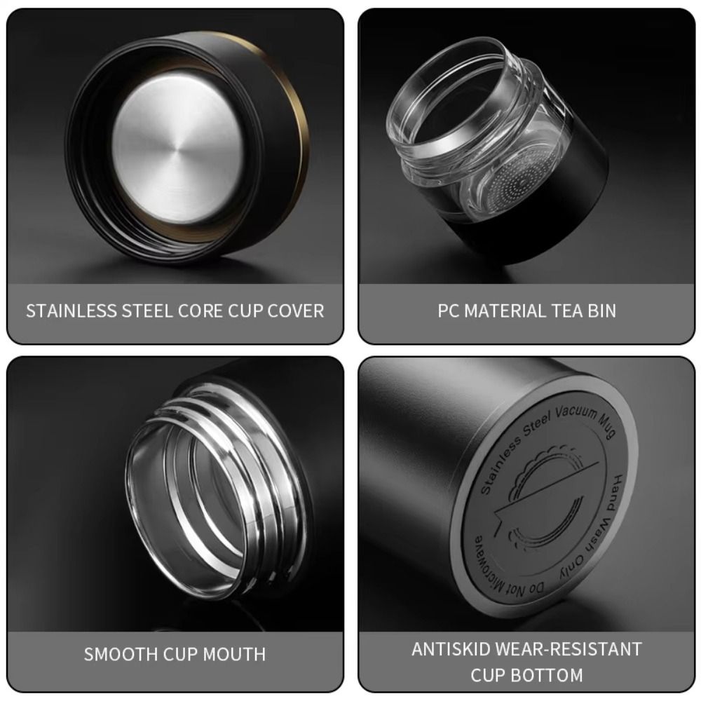Светодиодный дисплей температуры Термос-заварник для чая Сепаратор-сито Интеллектуальная вакуумная чашка Кофе