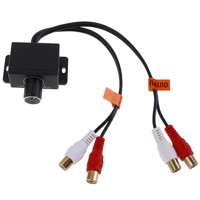 Car Home Audio Amplifier Bass Rca Gain Level Volume Control Knob