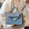 Fashion Commuter Handbag Women Simple Niche Texture Shoulder Bag Classic Durable Small Square Bag