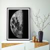 Черно-белая луна Галерея Настенная живопись Холст Картины Постеры и принты Современные настенные картины для офиса Домашний декор Без рамки