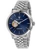 Epoca Stainless Steel Open Heart Blue Dial Automatic R8823118009 100M Men's Watch
