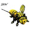 Creative Gift for Collectors Articulated Bee Statue, 3D Printed Movable Joints Insect Figurine Car Unique Tabletop Decoration Dashboard And