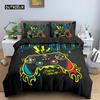 Комплект постельного белья Game Soft Duvet Cover Set Comfoter Bedding Quilt Cover with Pillow Case Set Kids Polyester Bedding Set Queen King Size