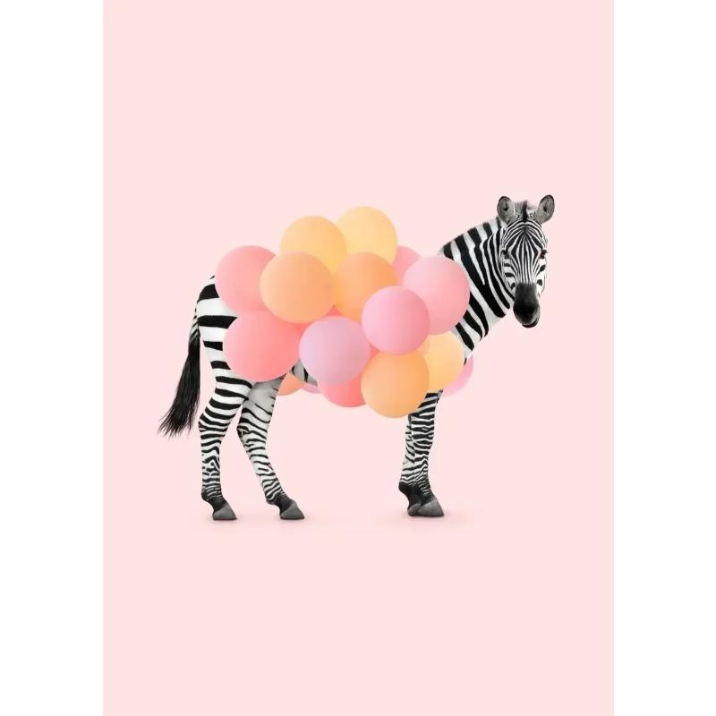 Fashion Giraffe Zebra Flamingo Party Pink Poster Animals Wall Art Canvas Painting Posters for Living Room Modern Home Decor