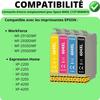Чернильный картридж - Epson - 604XL - Упаковка из 12 штук - Черный, Голубой, Пурпурный, Желтый - Совместим с WF-2950, XP-4200