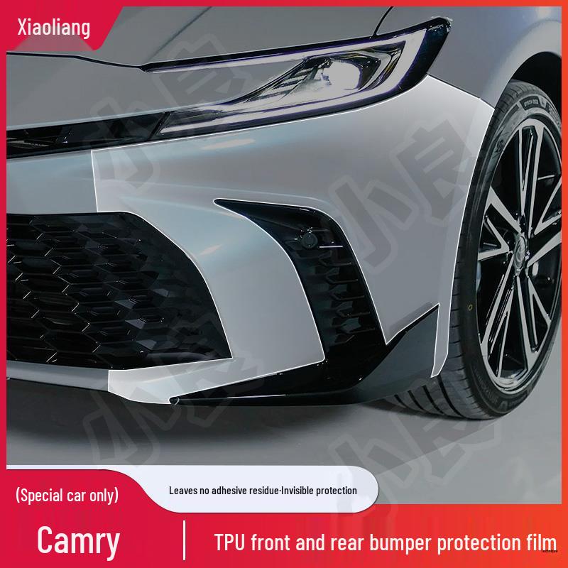 Toyota Camry Front & Rear Bumper TPU Protective Film - Transparent & Invisible, Fits 25 Models