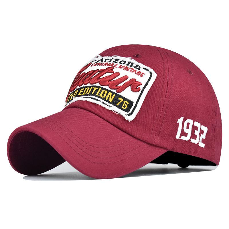 Классическая хлопковая бейсболка с объемной вышивкой в виде буквы characterure1932 высококачественная выстиранная кепка