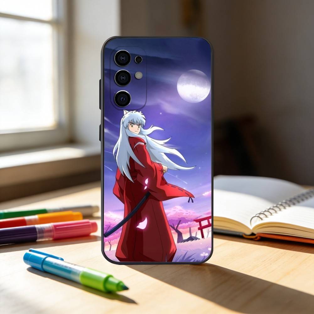A-Аниме I-ИНУЯША C-Милый Чехол Для Телефона Для Samsung S25,S24,S21,S22,S23,S30,Ultra,S20,Plus,Fe,Note,10,9,5G Черный Чехол