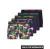 Jack & Jones Pink Flamingo Plus Size Boxers 5 Pcs.