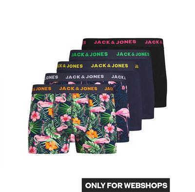 Jack & Jones Pink Flamingo Plus Size боксеры 5 шт.