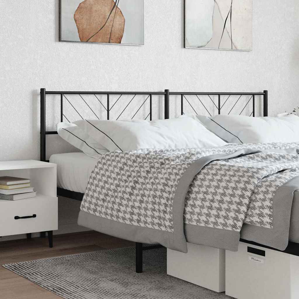 Replacement Headboard Metal Black 200 cm