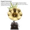 2pcs Iron Record Player Model Red Bronze Gramophone Ornament Gramophone Turntable  Home Decor