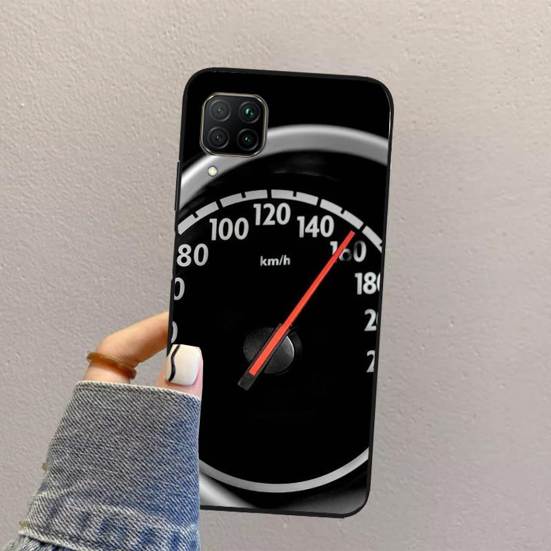 Cool Retro Speedometer For Huawei Nova Y70 Y90 Y60 Y73 Y72 Y61 Y91 12s 12i 11i 8i 9 10 SE P40 Lite P60 P30 Pro Case
