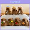 Adorable Capybara Plush Backpack Large Capacity Cartoon Doll Bag For Girls