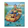 Full Square Drill 5D DIY Diamond Painting Full Square Boat Fishing Diamond Mosaic Embroidery