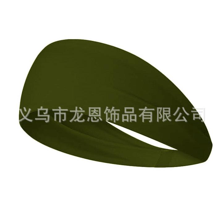 Бег Фитнес Головная Повязка Для Мужчин И Женщин Спорт Йога Пояс Впитывающий Пот Эластичный Головной Платок Однотонный Головной Платок