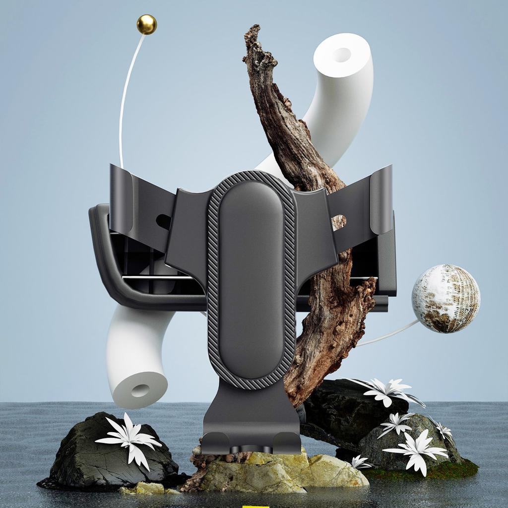 Dudao Gravity Car Phone Holder for Air Vent - Black (F7s)