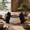 Chinese Style Two Cats Incense Holder 3D Printing Incense Stick Holder  Relaxation