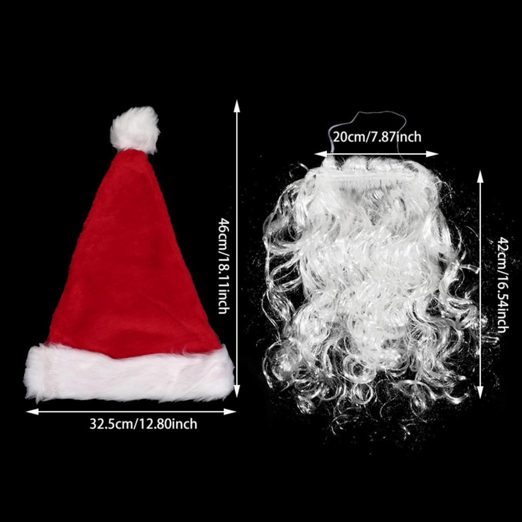 Борода Санта-Клауса Кудрявая Пушистая Костюм Взрослые/Дети Рождественское Выступление Санта Поддельные Белые Усы Руль для Косплей Вечеринки