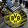 Borussia Dortmund2,Round Area Rug,Carpet Rug for Living Room Bedroom Sofa Playroom Decor,Non-slip Floor Mat