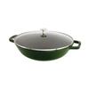 STAUB "Basil Green Multi Pan, 30cm" Double-Handled Enamel Pot, Induction Compatible [Official Japanese Product] Specialty 40511-465