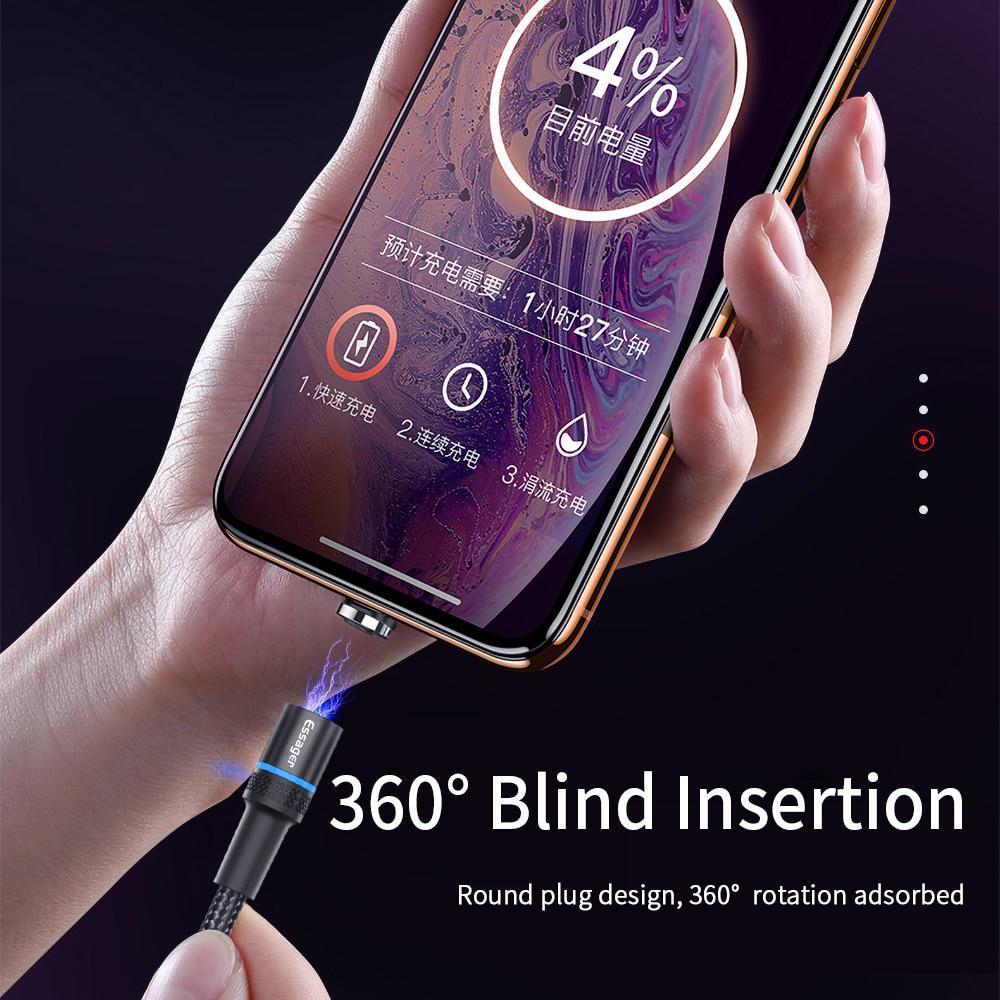 3 в 1 Магнитный кабель Micro USB 3 в 1 Магнитное зарядное устройство для быстрой зарядки USB Type C Кабель для мобильного телефона Шнур