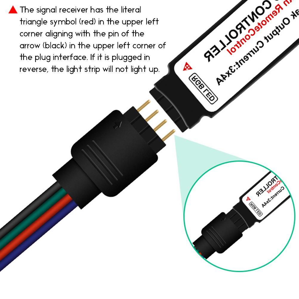 RGB светодиодная лента 2 м, USB, меняющая цвет, неоновая веревочная подсветка с пультом дистанционного управления