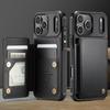 Кошелек Держатель для карт Чехол для iPhone 17 16 15 14 13 12 11 Pro Max XS XR 6 7 8 Plus SE2 Обложка из искусственной кожи