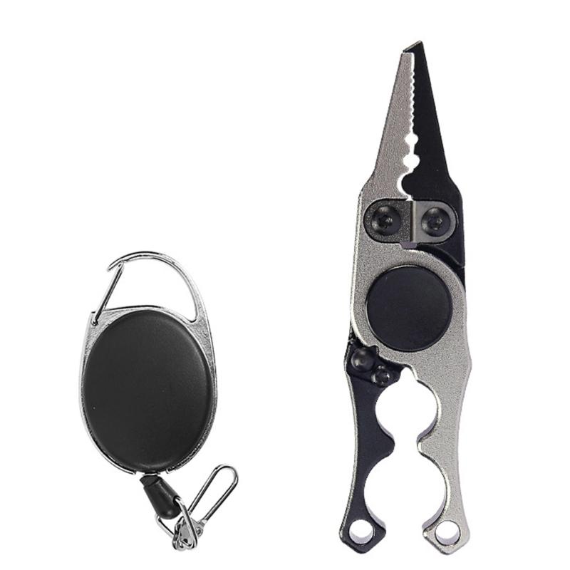 Зажимы для рыбы Захват для рыбы Рыболовные Контроллеры для рыбы Инструмент-плоскогубцы Захват для рыбы Съемник крючков Складные плоскогубцы для рыбалки