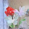 Big Size 3D Butterfly Decoration 50cm Large Artificial Butterfly Valentines Day