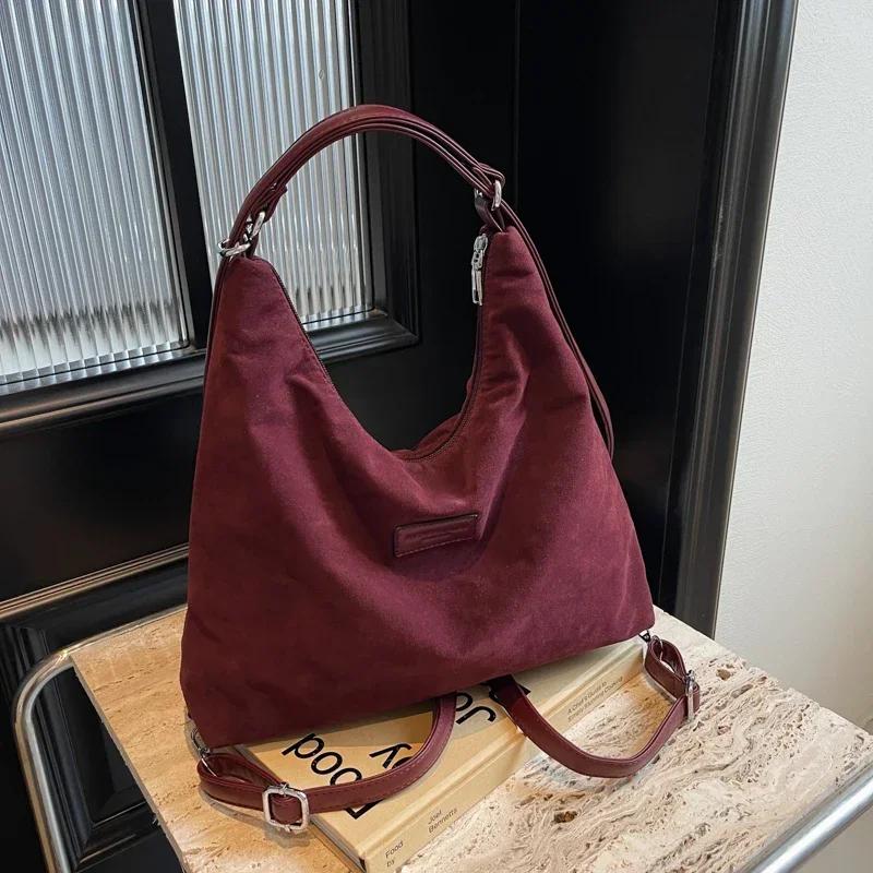 Модная однотонная сумка из искусственной кожи на молнии через плечо, мягкая, простая, в стиле вестерн, новая универсальная сумка через плечо для женщин