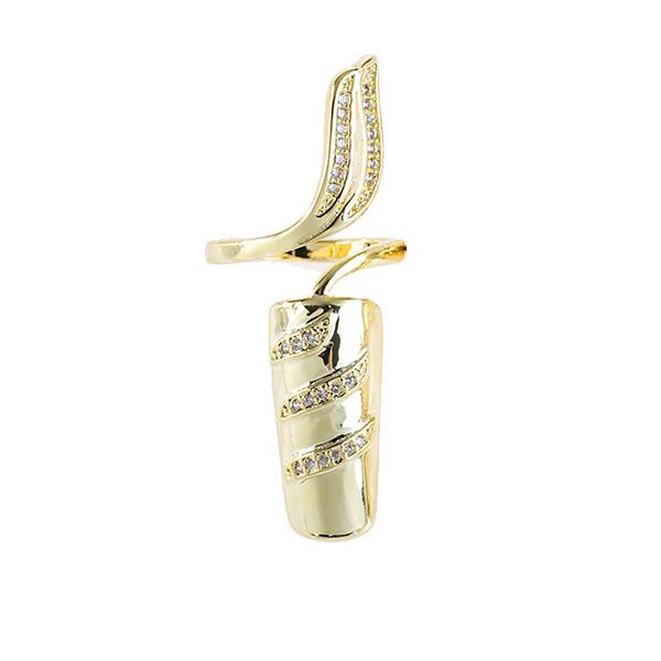 Очаровательное женское кольцо с цветком для ногтей, серебряное кольцо для ногтей, модные женские ювелирные изделия в подарок