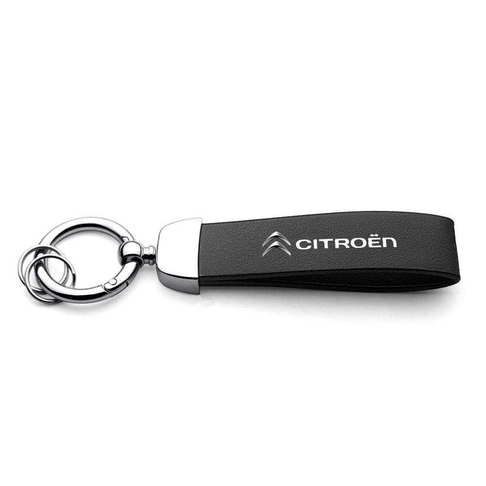 Металлический брелок-держатель для ключей с логотипом автомобиля для Citroen C1 C2 C4 Grand Picasso C4L C5 VTS C-ELYSEE Berlingo C3 Aircross Брелок-подвеска