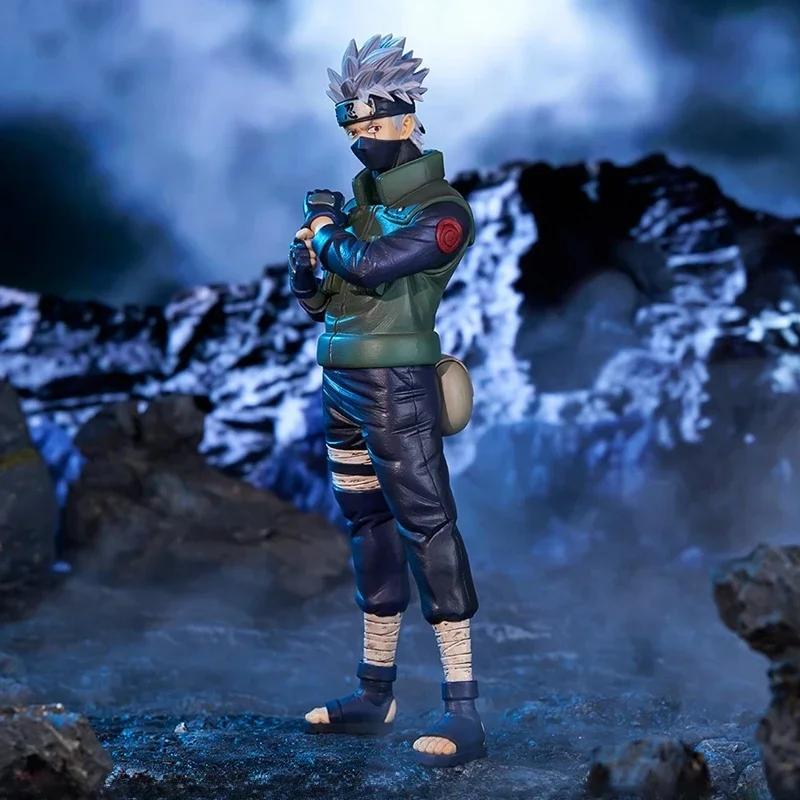 Набор экшн-фигурок Bandai 20 см Naruto Shippuden - Учиха Саске Хатаке Какаши Намикадзе Минато Аниме Коллекционная модель Игрушки Подарки