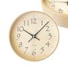 KATOMOKU Plywood Clock 21 Light Black Wall Clock Continuous Second Hand Radio km-120BKRCS 252mm (SKP Clock)