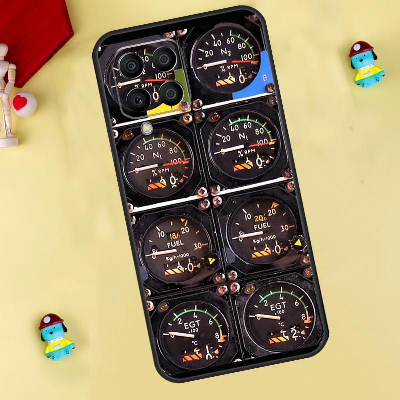 Flight Instruments Cockpit Case For Samsung Galaxy M13 M33 M53 M14 M12 M15 M06 M16 M36 M56 M31 M32 M52 M35 M55 M34 M54