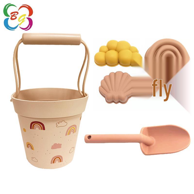 Набор силиконовых пляжных ведер для игр на открытом воздухе для родителей и детей – Детские инструменты для игр с песком, водой и снегом