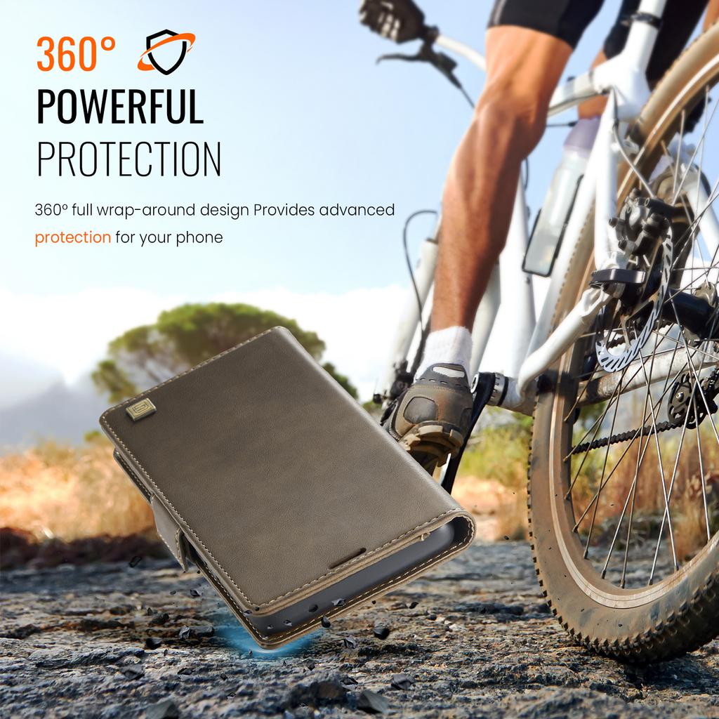 For Samsung Galaxy A53 5G  Wallet Case with Card Slots & Kickstand, 360° Protection Leather Case