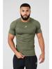 European Men's Cross-Border High Elastic Fitness Bodysuit - Short Sleeve Sports T-Shirt