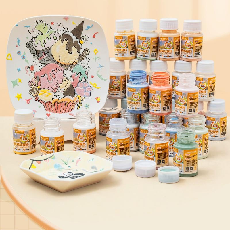 60 г Пигмент для керамического песка Матовая текстура DIY Арт Раскрашивание Покраска Декорация Текстурная Живопись Зернистость Каменный Песок Краситель